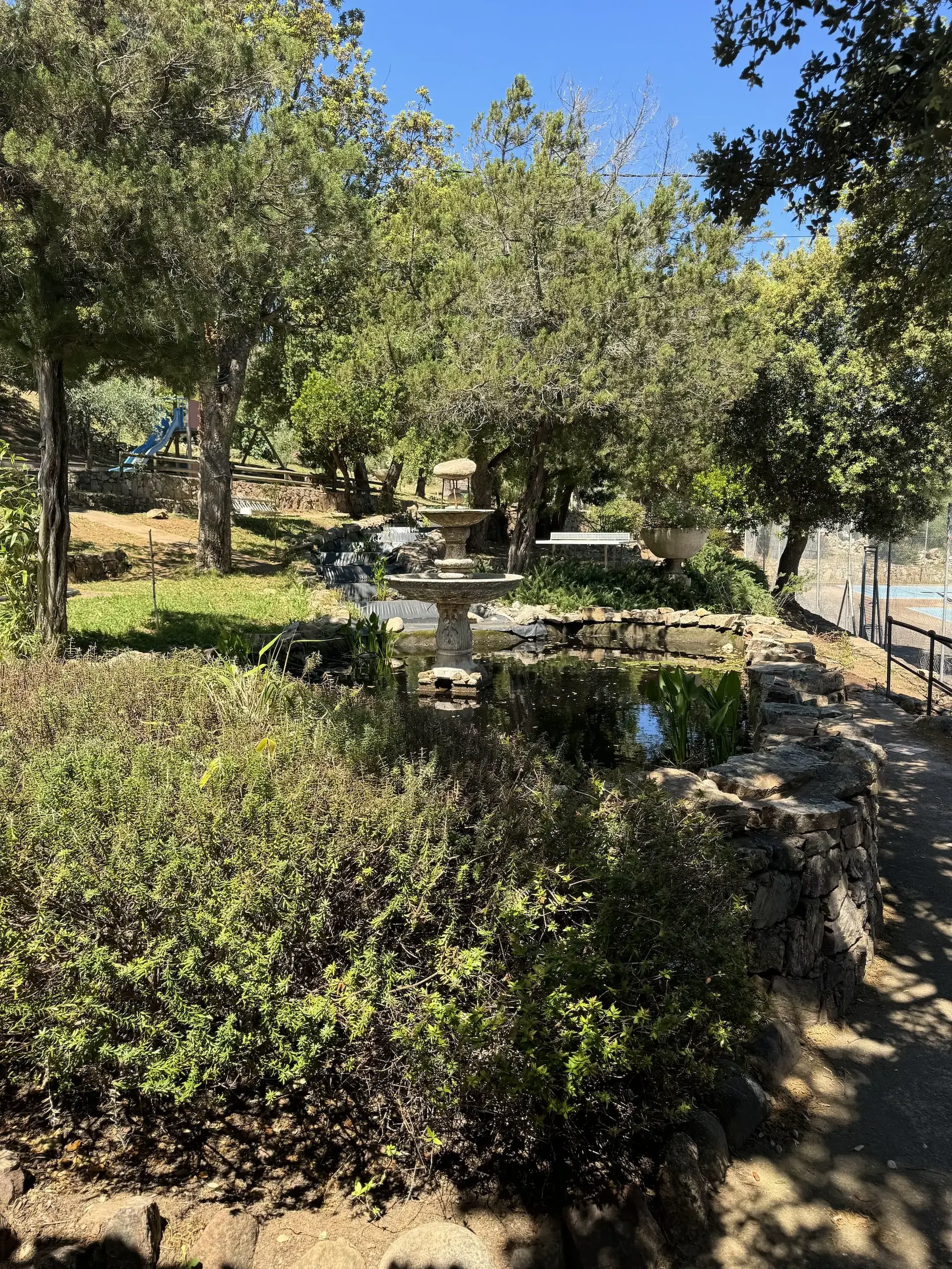 Parc arboré de la résidence U Pirellu