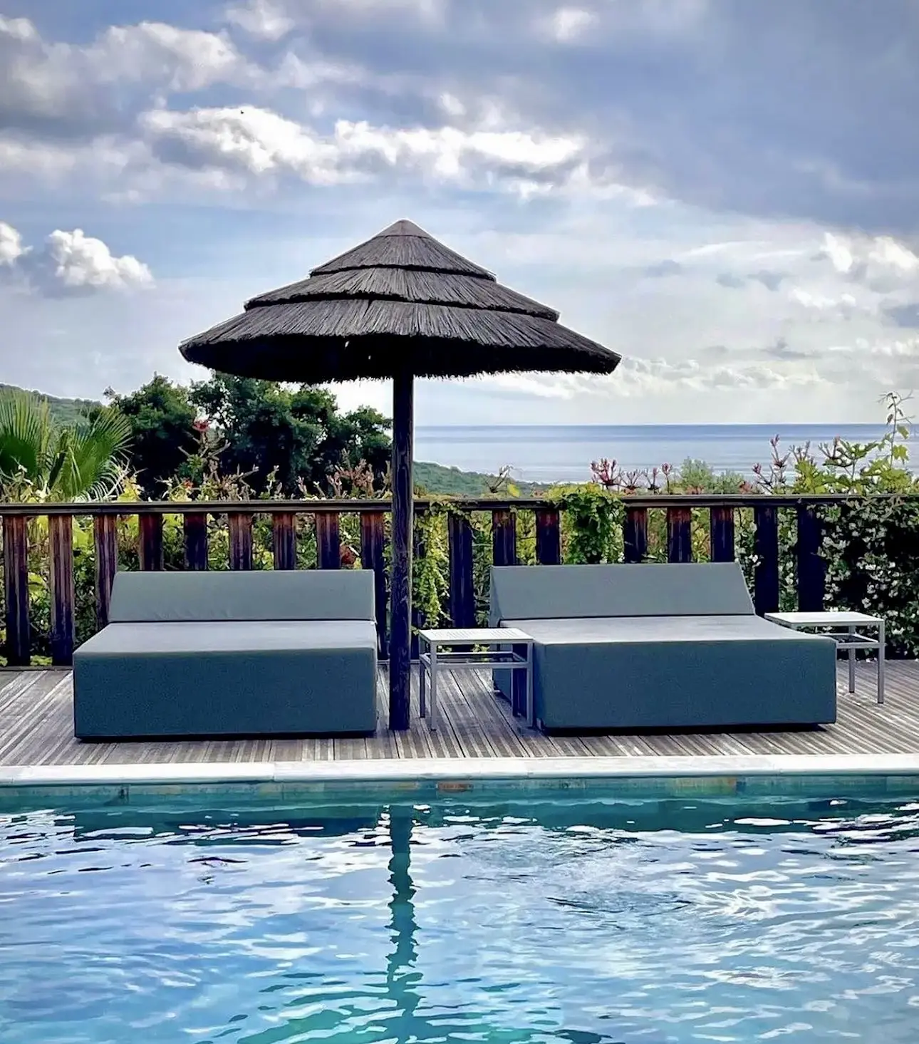 Chilienne sur la terrasse