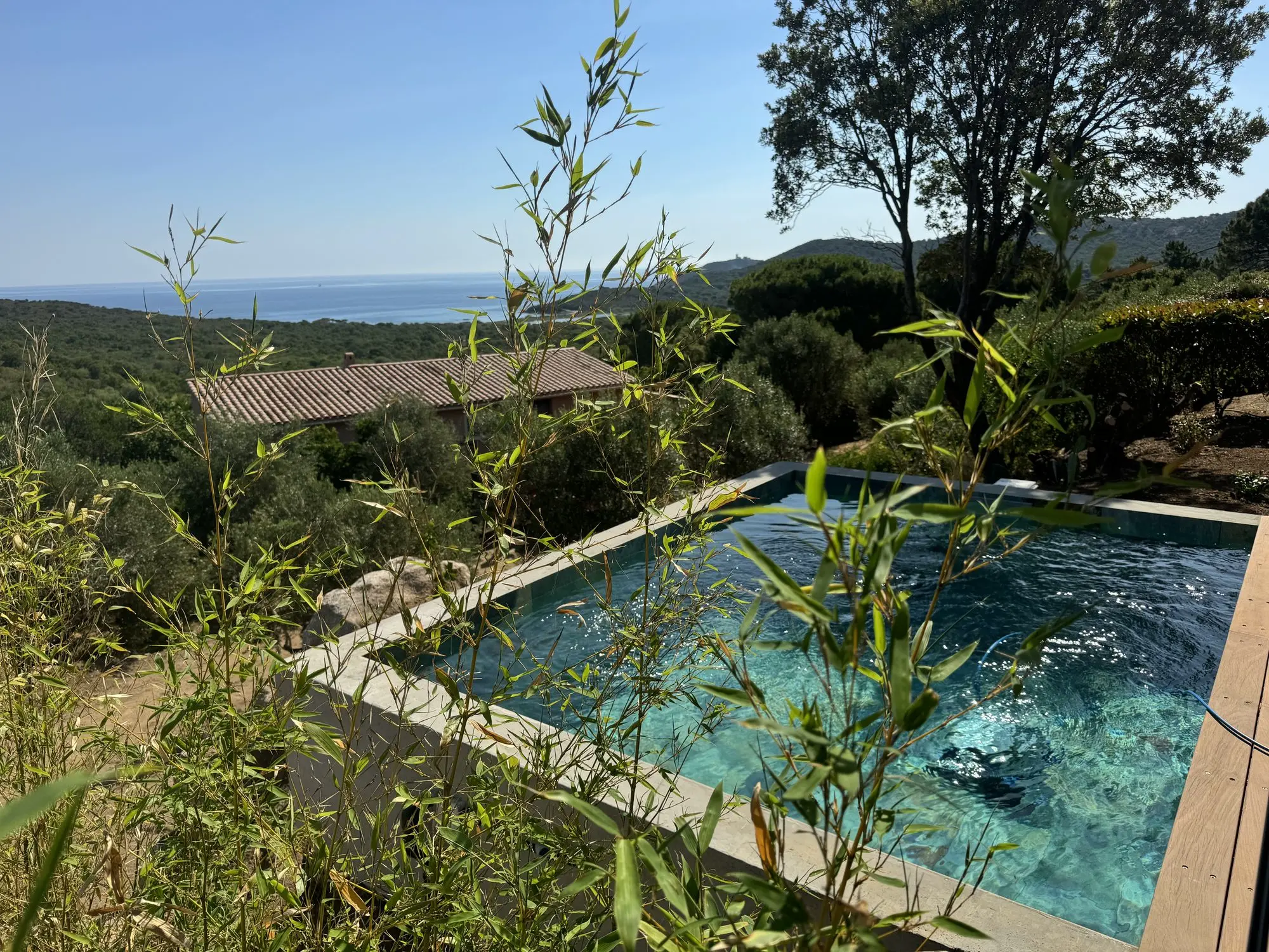 Piscine privée chauffée villa Ugliastru